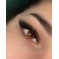 3D W Slim 0.07 Lash Extensions, LU Curl - Brown (Eyeliner Effect)