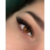 3D W Slim 0.07 Lash Extensions, LU Curl - Brown (Eyeliner Effect)