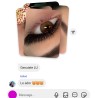 3D W Slim 0.07 Lash Extensions, LU Curl - Brown (Eyeliner Effect)