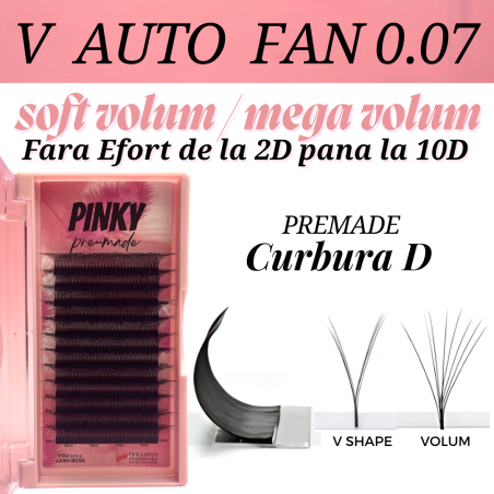 Pre-made V Auto-Fan, volume facile 2D-4D-6D