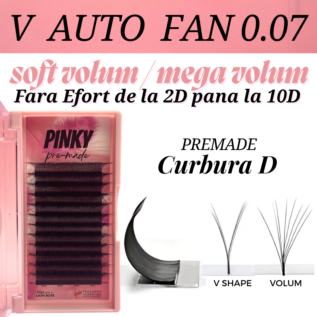 Pre-made V Auto-Fan, volume facile 2D-4D-6D