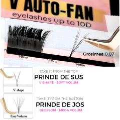 Pre-made V Auto-Fan, volume facile 2D-4D-6D
