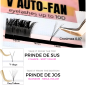 Pre-made V Auto-Fan, volume facile 2D-4D-6D