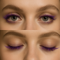 Ombre Purple, Easy Fan Flower Eyelashes for fast volume 0.07, connected in the base