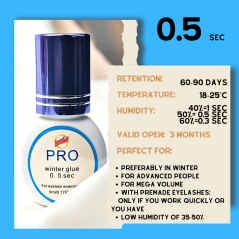 Pro Winter Glue, dry time 0.5 sec. 5ml