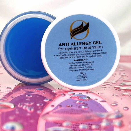 Anti Allergy gel for sensitive eyes, aborbs eyelash extension glue fumes