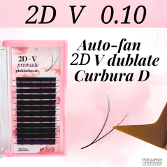 2D V premade eyelashes