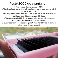 2D V premade eyelashes