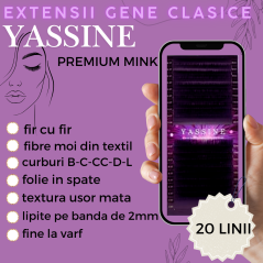0.07 C - Extension ciglia Yassine Premium, 20 linee