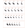 BUZZ 0.10 M curl (105 degree) Mix 6-15mm