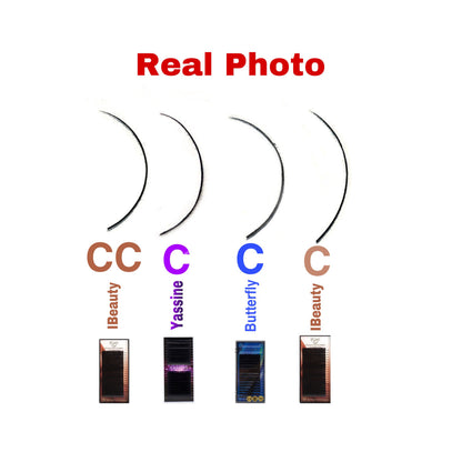 Curbura C Yassine Premium 20 linii, fir cu fir, extensii de gene