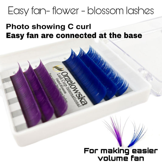 Gene MOV-ALBASTRU Blossom colorate, mix 11-13mm 6 linii