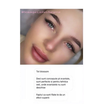 Curbura L Blossom extensii gene, evantai usor