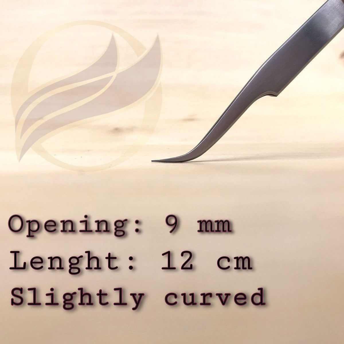 Penseta no.7 Curved Tweezer, Shahbaz & Sons, Precizie excelenta, pentru volum extensii gene + husa cadou