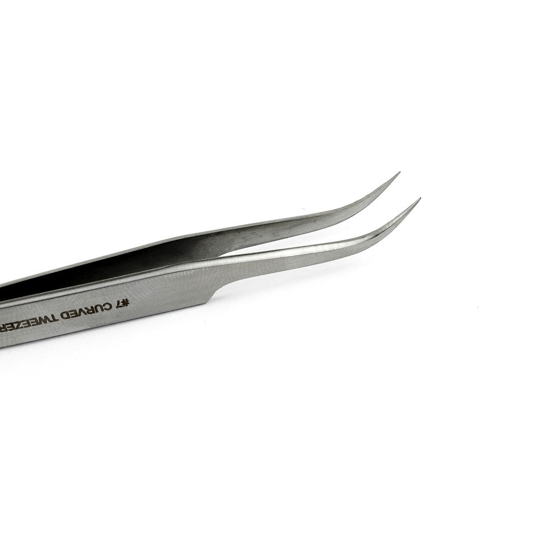 Penseta no.7 Curved Tweezer, Shahbaz & Sons, Precizie excelenta, pentru volum extensii gene + husa cadou