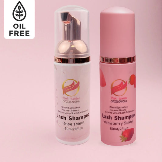 Spuma curatare gene fara ulei, sampon extensii gene