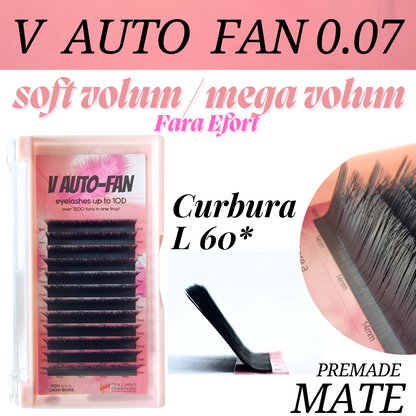 V Auto Fan MATTE L 60* Premade  - volum super usor 0.07 mix 8-14