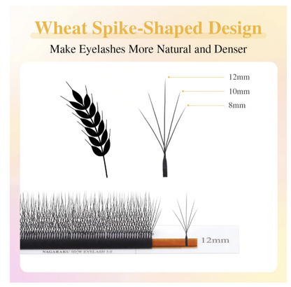 Curbura D 5D W 3.0 Spice de grau, Nagaraku, pre-made, mix 8-14 mm