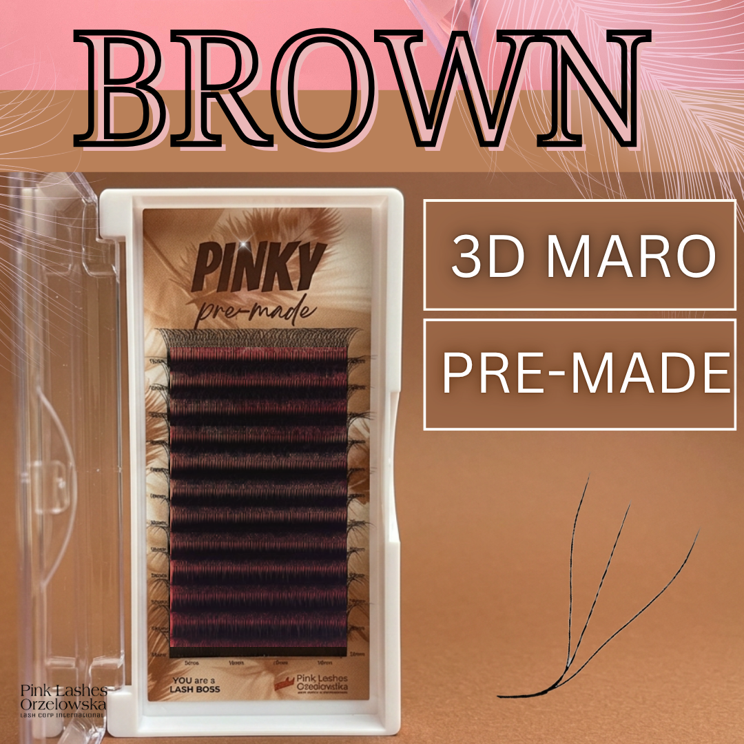 Pre-Made curbura D,LU Maro,0.07- 3D W, Pinky, extensii gene