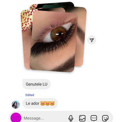 Pre-made Curbura LU Pinky - Extensii gene gata facute