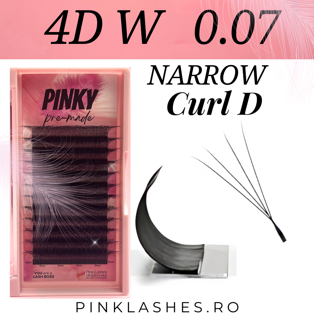 Curvatura D Pinky pre-confezionata - Extension ciglia pronte all'uso