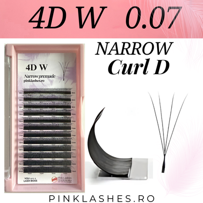 Curvatura D Pinky pre-confezionata - Extension ciglia pronte all'uso