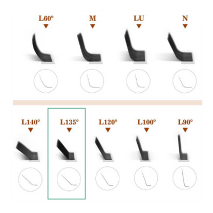 5D W Pre-made Curbură L | Efect eyeliner subțire | Look natural & elegant | extensii gene