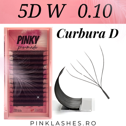 Curvatura D Pinky pre-confezionata - Extension ciglia pronte all'uso