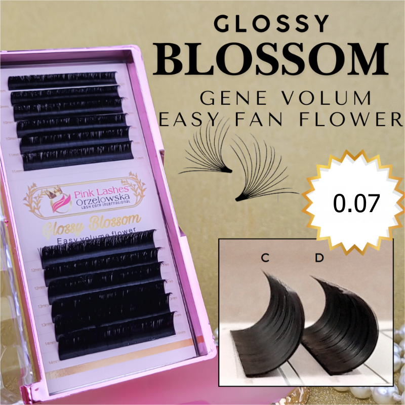 Glossy Blossom extensii gene, evantai usor