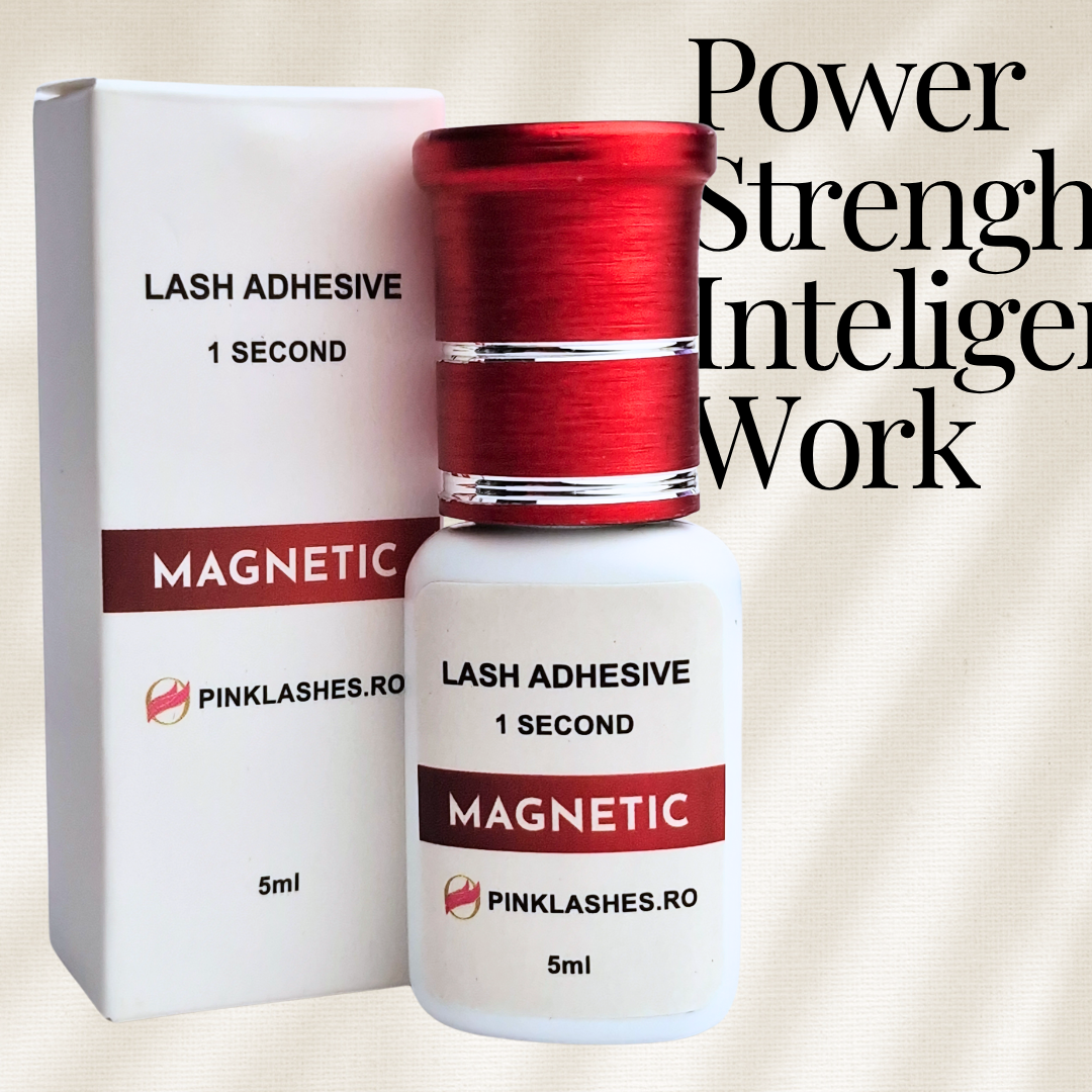 Adeziv Magnetic pentru Extensii de Gene – Retenție 6–7 Săptămâni | Uscare Rapidă 0.5–1 sec.