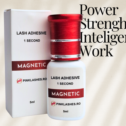 Adeziv Magnetic pentru Extensii de Gene – Retenție 6–7 Săptămâni | Uscare Rapidă 0.5–1 sec.