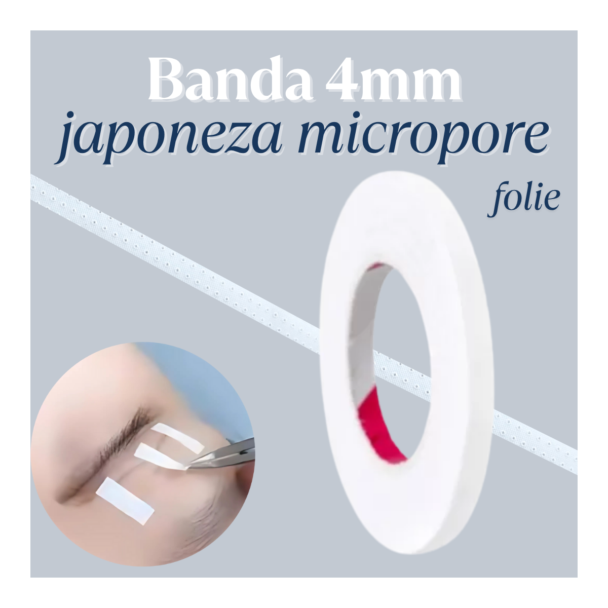 Banda 4mm, japoneza micropore din folie