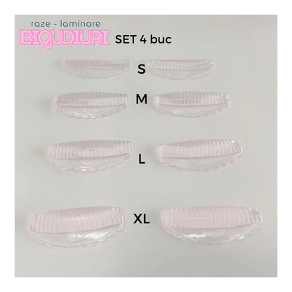 Bigudiuri raze - Laminare gene 4 perechi S/M/L/XL