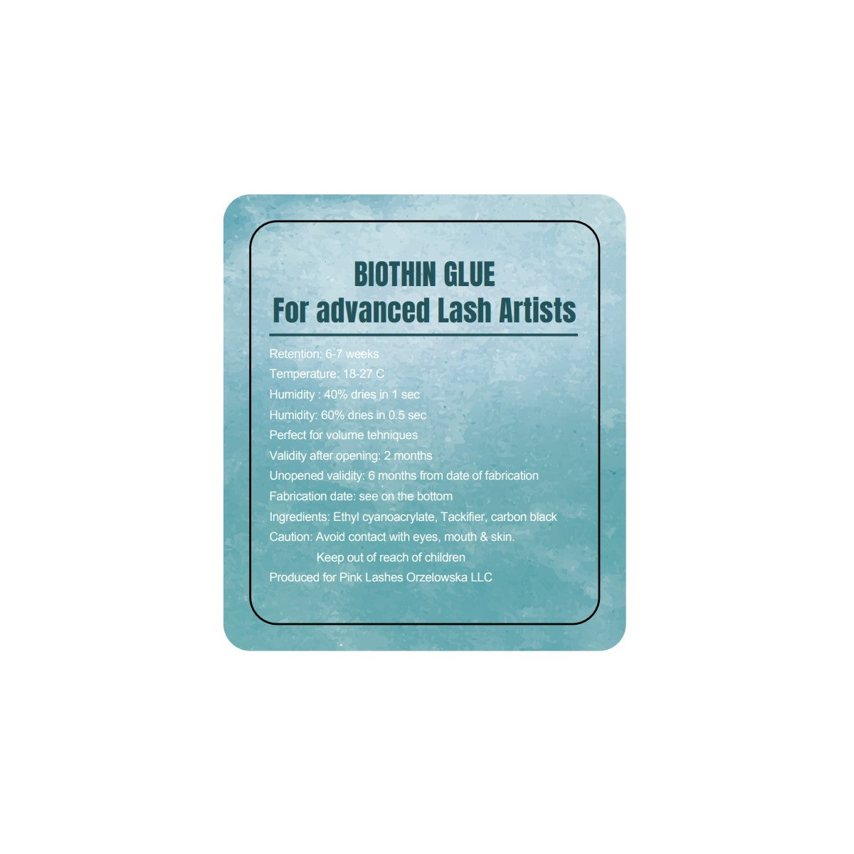 BioThin - Medical, AntiAlergic Cele mai sigur din lume Adeziv extensii gene 5ml