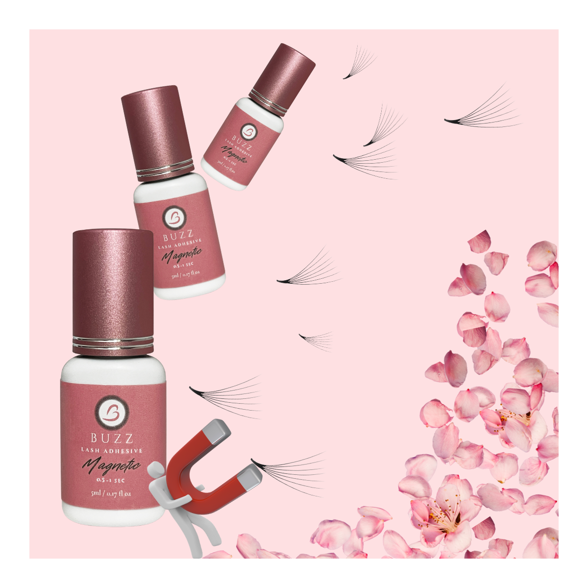 BUZZ Magnetic, Adeziv Extensiii gene 0.5-1 sec -5 ml