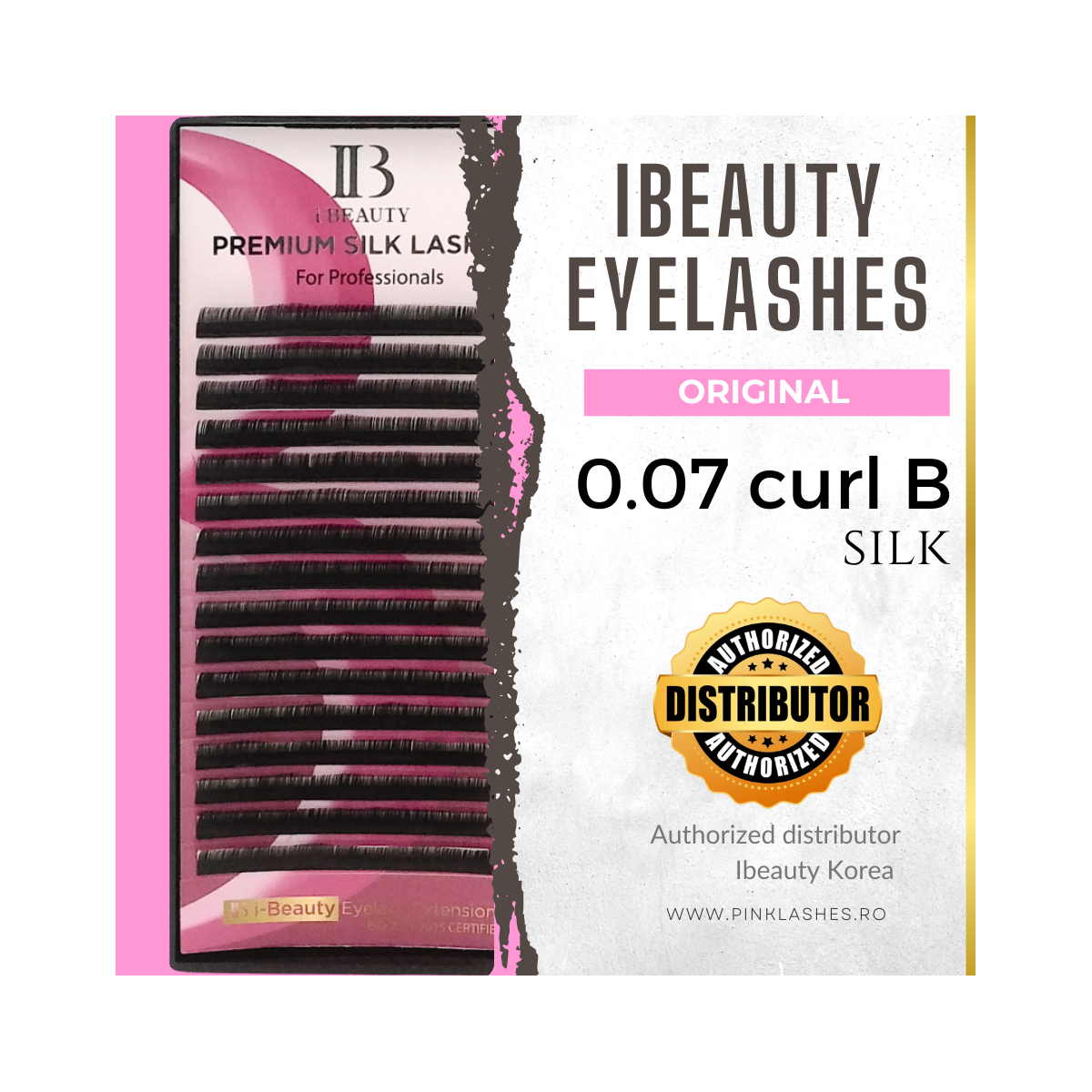 Curbura B iBeauty extensii gene fir cu fir