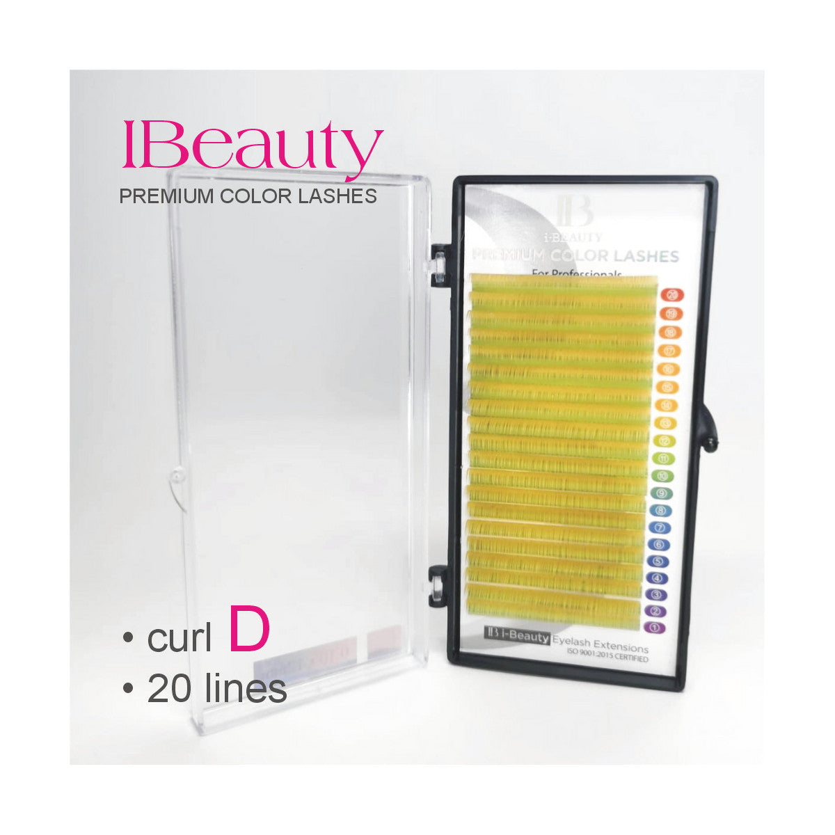 Curbura D 0.10 Auriu, iBeauty, fir cu fir