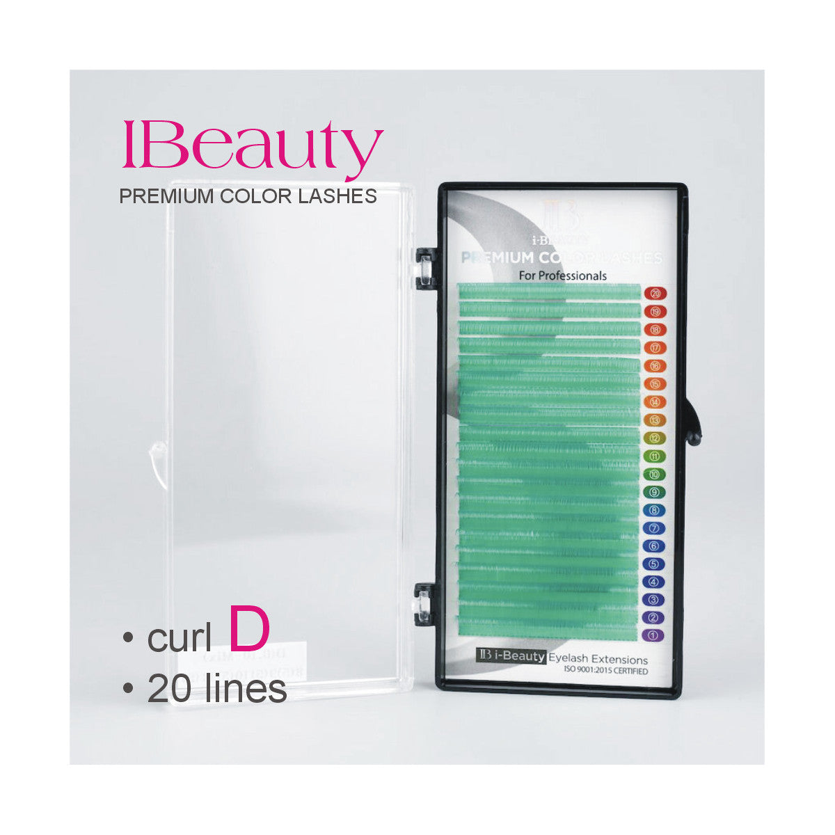 Curbura D 0.10, Blue Green, iBeauty, fir cu fir