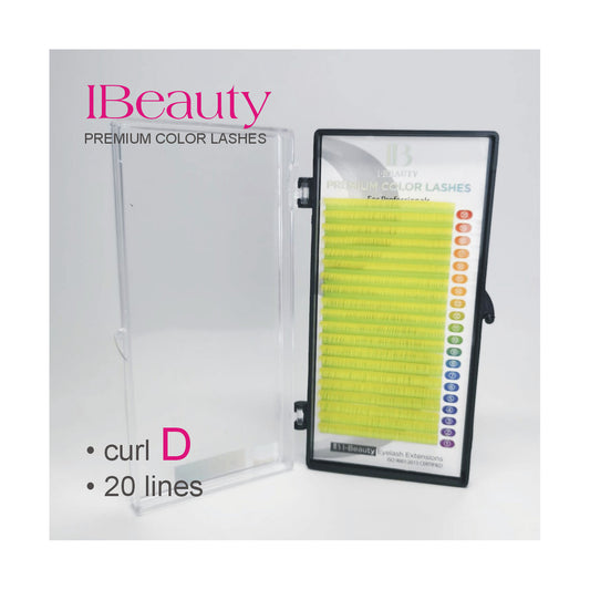 Curbura D 0.10, Galben, iBeauty, fir cu fir