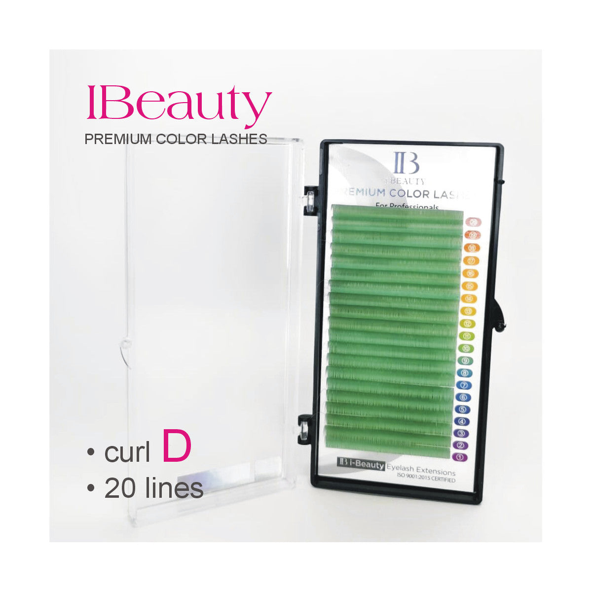 Curbura D 0.10 Verde Deschis, iBeauty, fir cu fir