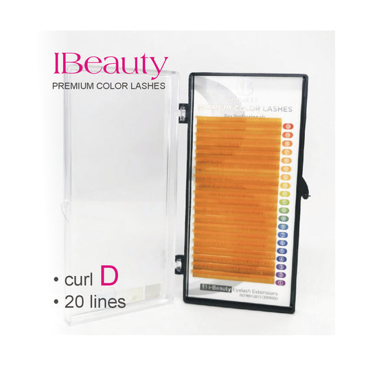 Curbura D 0.10, Portocaliu, iBeauty, fir cu fir