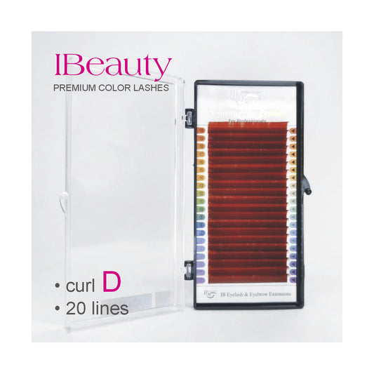 Curbura D 0.10, Rosu, iBeauty, fir cu fir