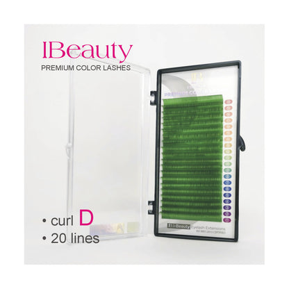 Curbura D 0.10, Verde Inchis, iBeauty, fir cu fir