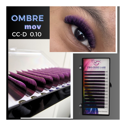 Ombre Mov 0.10 , iBeauty, fir cu fir two tone