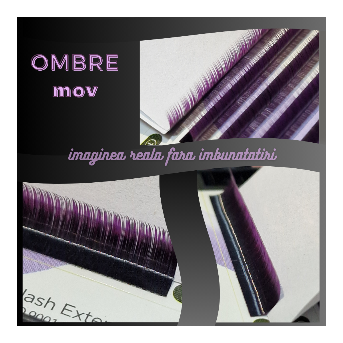 Ombre Mov 0.10 , iBeauty, fir cu fir two tone