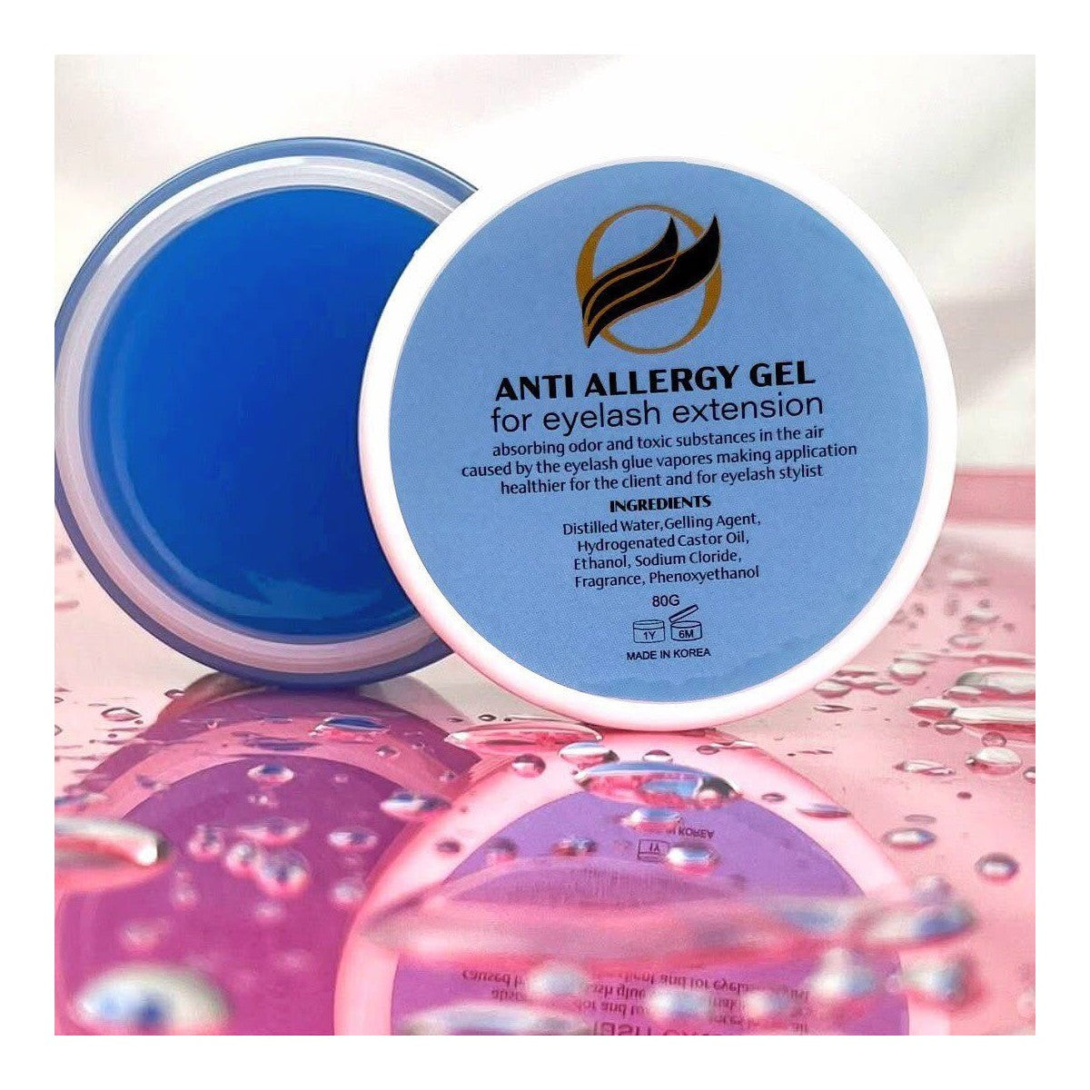 Gel anti-alergic pentru neutralizarea vaporilor de adeziv extensii gene
