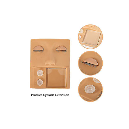 Mască din silicon pentru practică, cu suport pentru adeziv tip manechin