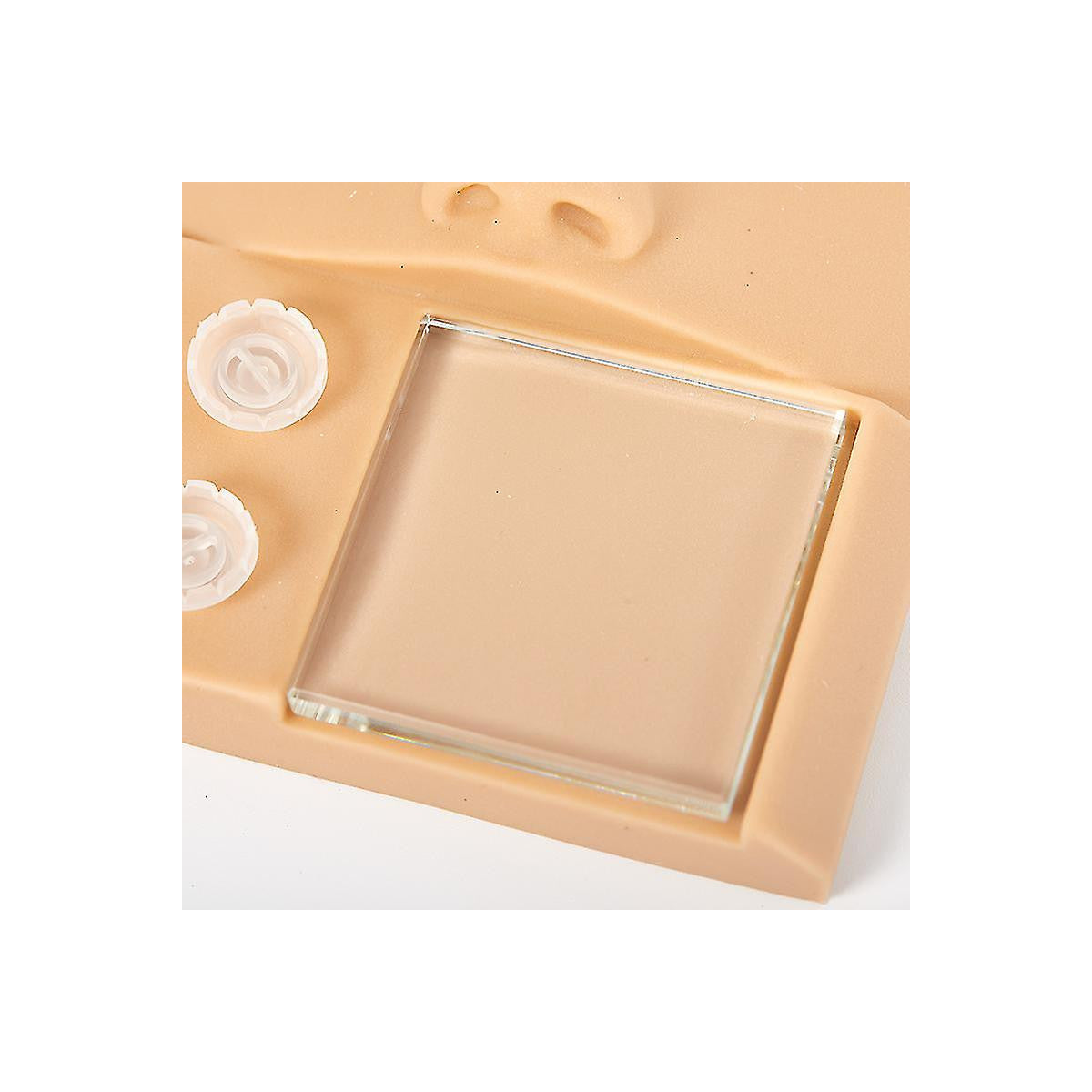 Mască din silicon pentru practică, cu suport pentru adeziv tip manechin