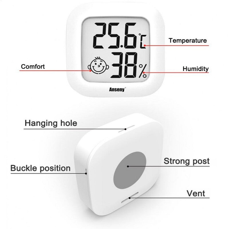 Mini Termometru digital pentru măsurat umiditatatea și temperatura, Higrometru digital
