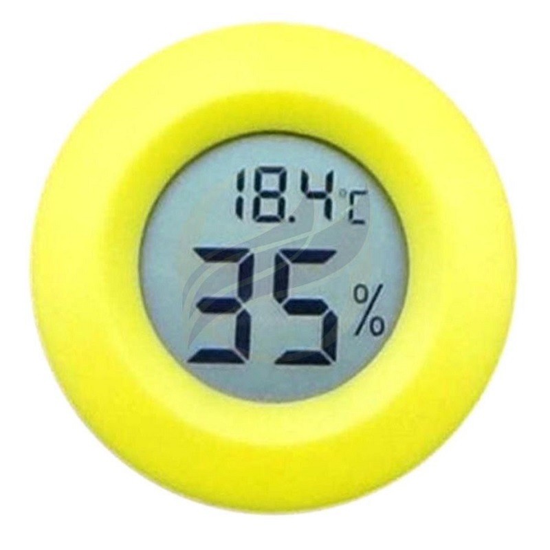 Mini Termometru digital, Rotund, pentru măsurat umiditatatea și temperatura, Higrometru digital, 4.5 cm